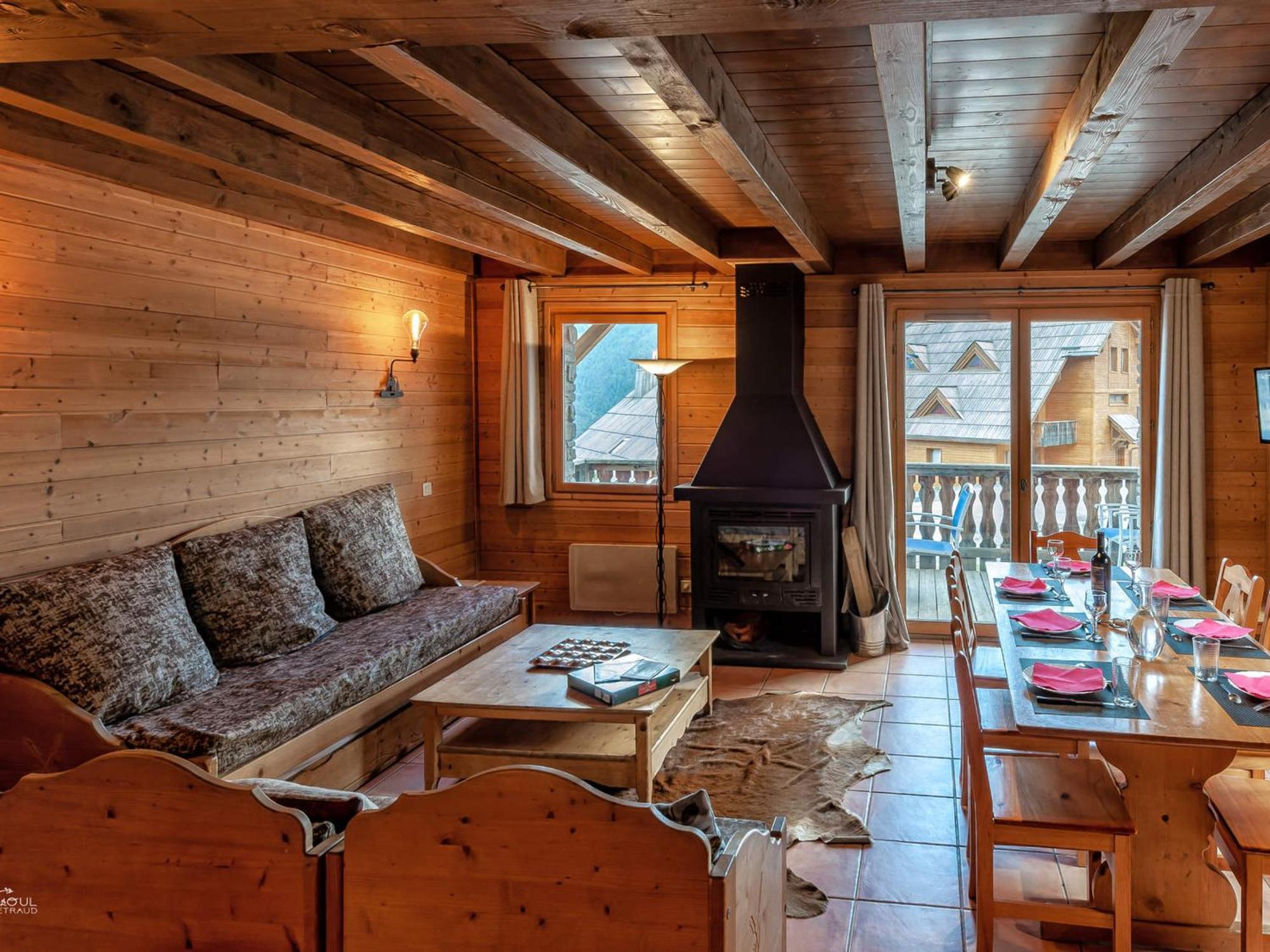 Chalet En Bois Avec 3 Chambres A Pra Loup - Fr-1-165A-47 Uvernet-Fours Eksteriør billede